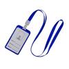 Porta ID in Lega di Alluminio Facile da Assemblare Porta Carte Metallico Sottile con Laccetto Porta Badge da Lavoro Attaccato al Laccetto Luogo di Lavoro