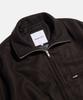 Espionage Wool Blend Track Blouson Dark Brown