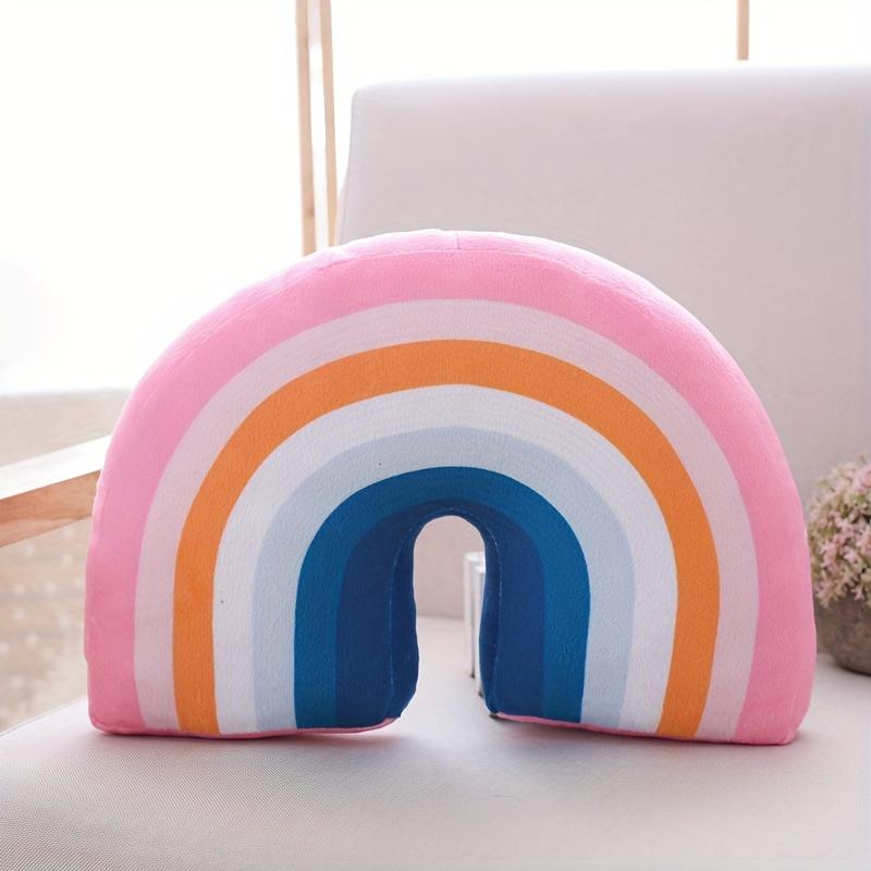 

1pcs Large Rainbow Arch Pillow Plush Sofa Bed Car Throw Cushion for Home Office Decor PP Cotton Filling 35x22x10cm