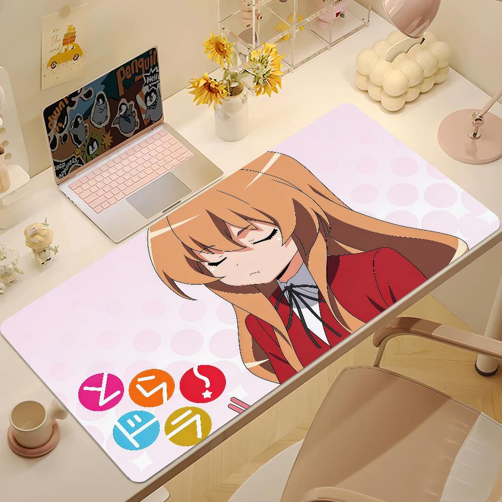 Cute Tiger Dragon Aisaka Taiga Mouse Pad Large Nonslip Lockedge Desktop Computer Desk Mat Keyboard Mousepad Office Game Student