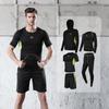 Men's Casual Running Sports Suit with Shorts and Short-Sleeve Top - Ideal for Fitness, Yoga, and Training.