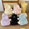 Small fresh schoolbag female college student cute girl computer backpack junior high school high school student versatile travel backpack tide