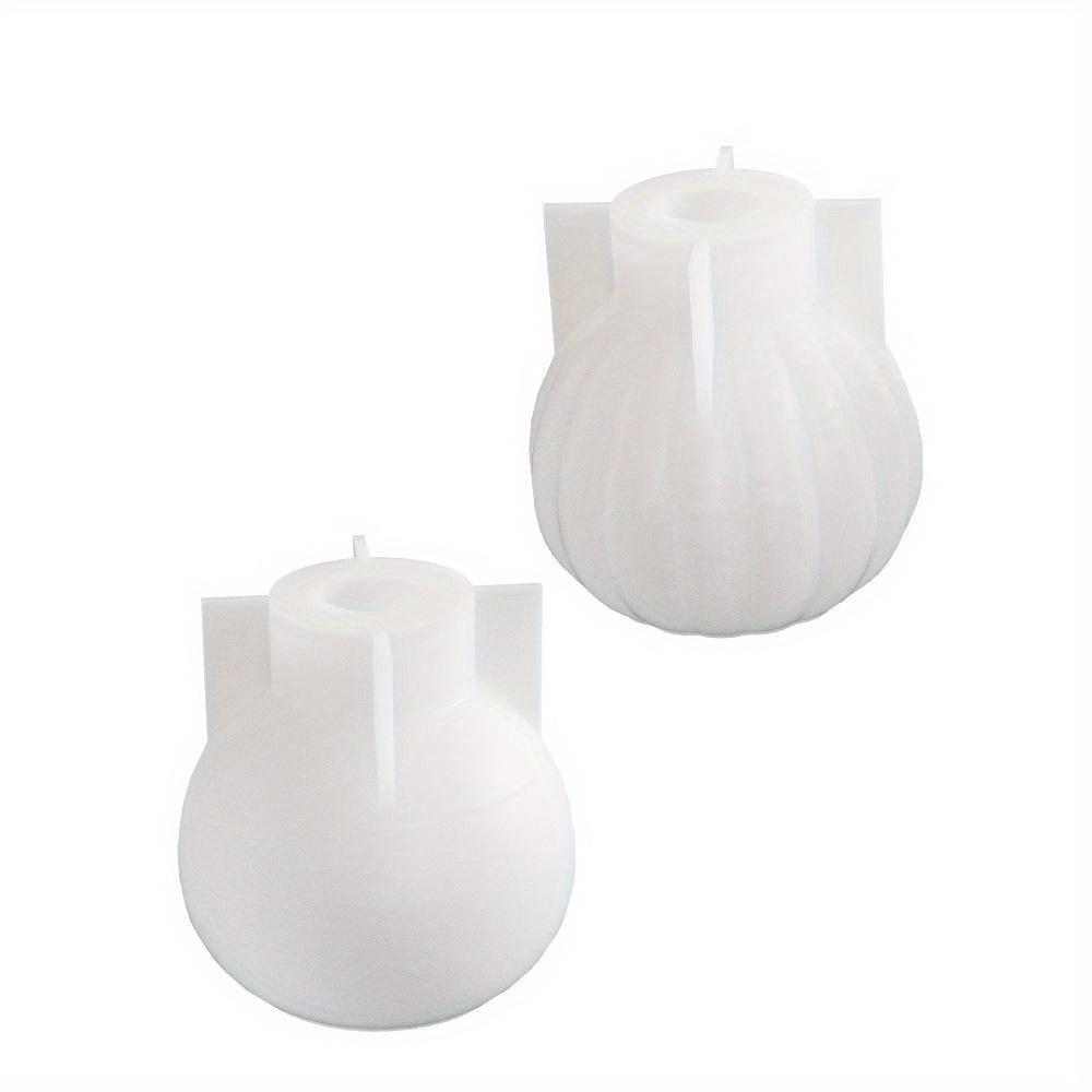 DIY Gypsum Vase Candlestick Smooth Circular Tube Flower Planter Candle Base Silicone Mold