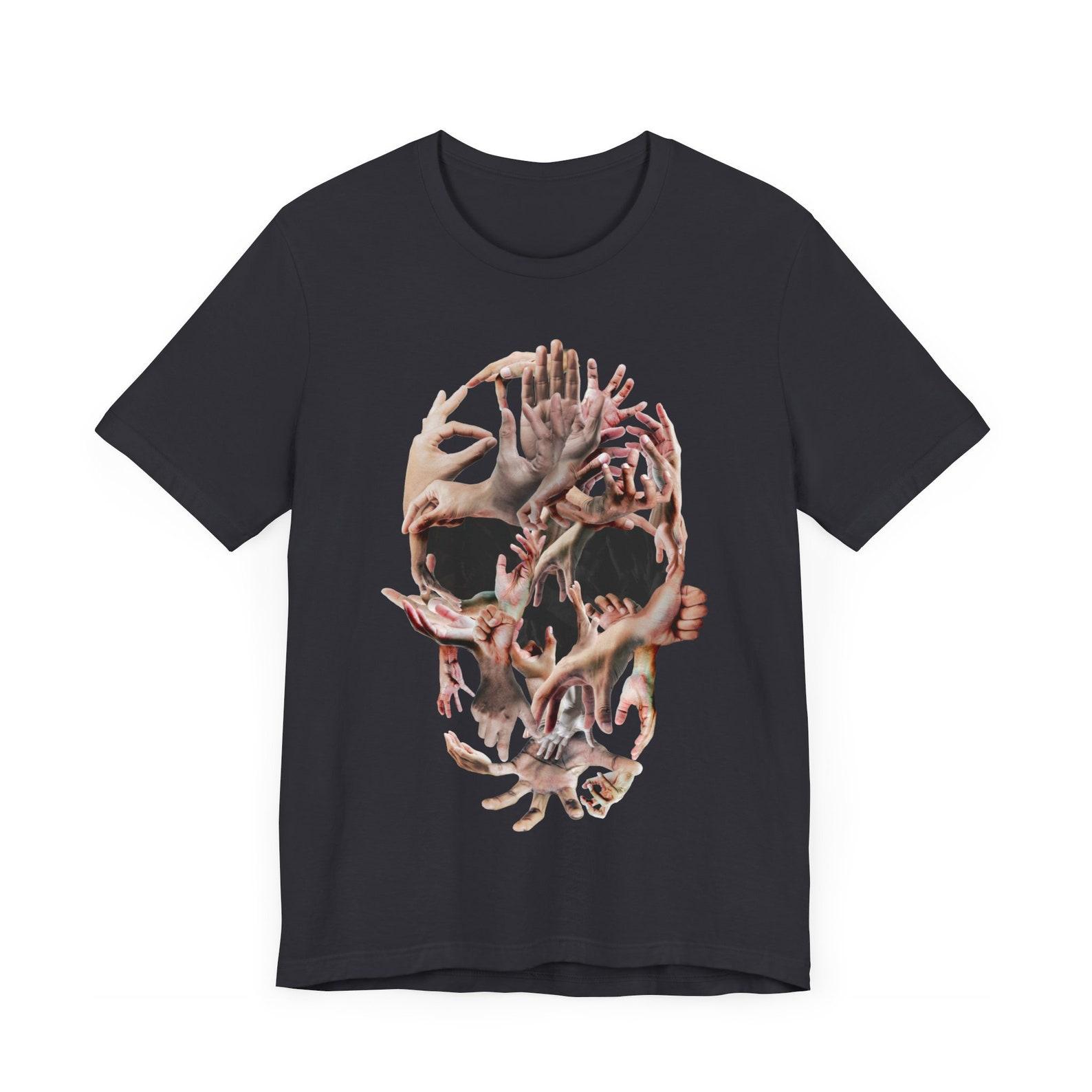 Skull Art Graphic T-Shirt: Gothic Unisex Clothing S