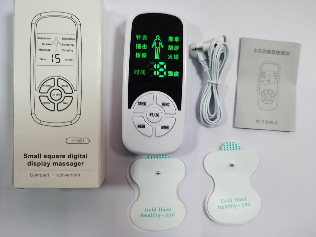 Digitales Meridianinstrument Multifunktionales Halswirbelsäule Lendenwirbelsäule Ganzkörper-Pulsmassage Physiotherapieinstrument Mini-Elektronikmassagegerät