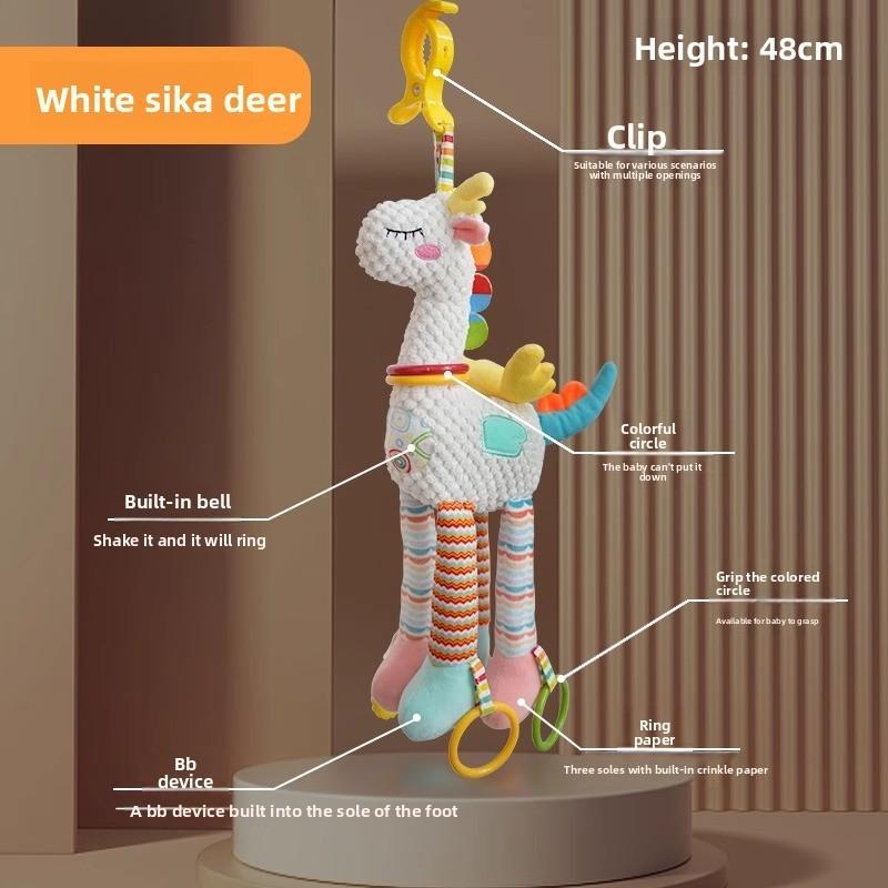 Baby Bedroom Baby Mobile With Plush Monkey Wind Chime For Crib Decor