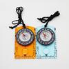 Outdoor Compass with Magnifier Ruler Scale Multifunctional Camping Hiking Backpacking Survival Orienteering Compass Navigation Tool