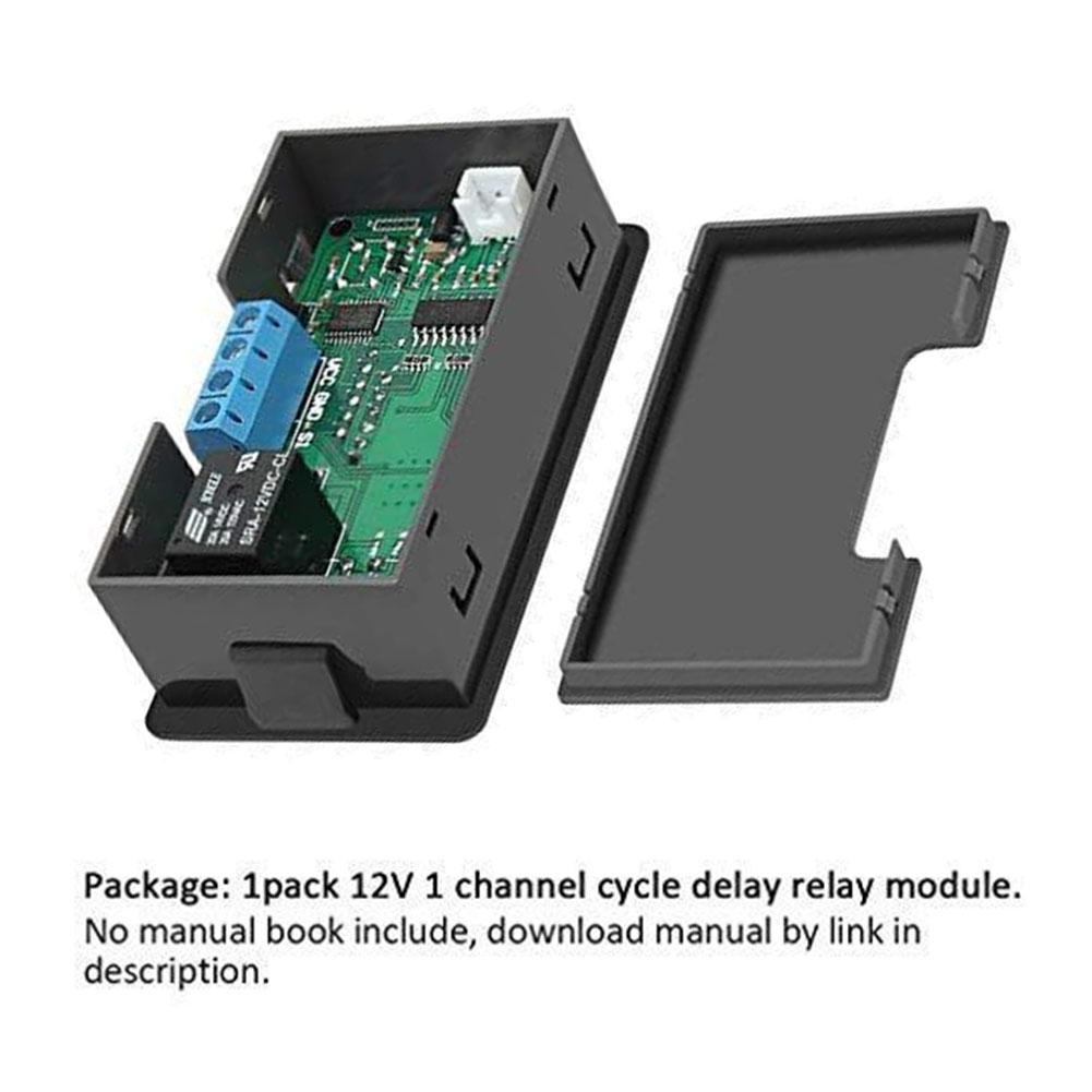 DC 12V Time Delay Switch 10A Timer Switch Module Programmable Digital Time Cycle