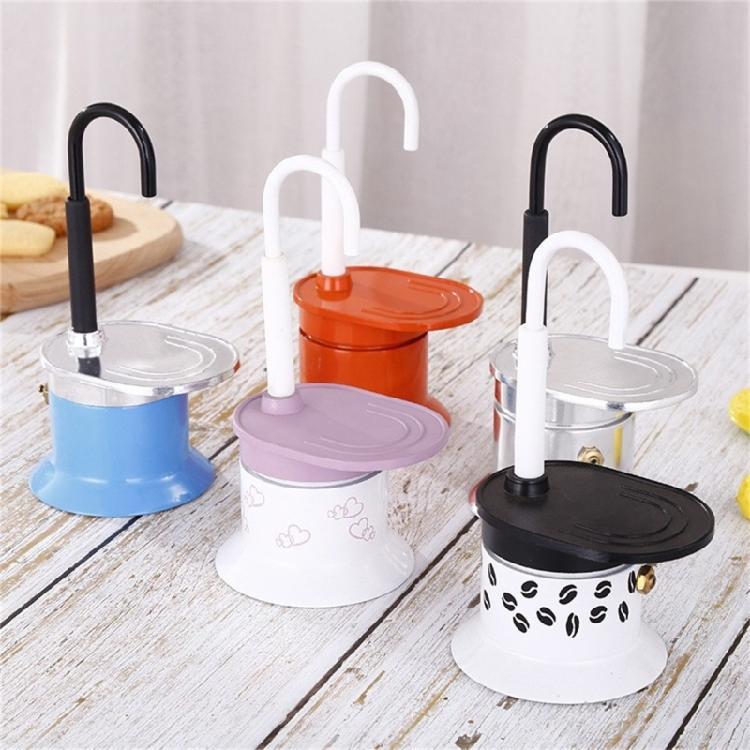 Portable Aluminum Coffee Pots 50Ml Stovetop Coffee Maker Perfect For Single Coffee Lover And Convenient Space