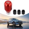 Manual Transmission 5 Speed Shift Knob Metal Adapter with Chrome Racing Design