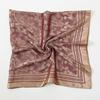 100x100cm Women Silk Square Scarf Hijab Female Design Print Lady Shawl Wraps Foulard Headbands Bufanda Large Bandana Luxury