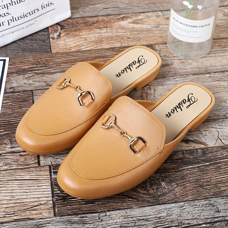 

Верхняя одежда Повседневная мода Сандалии Тапочки Ленивая обувь Баотоу Полутапочки Женские 40 хаки