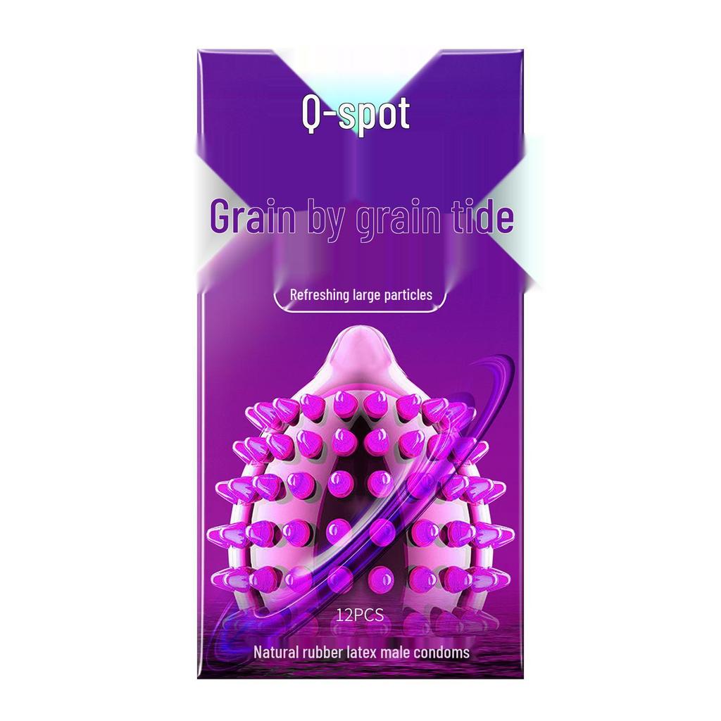 Q-point 001 Ultra tenké Kondómy s veľkými časticami Kyseliny hyalurónovej s dlhotrvajúcim účinkom