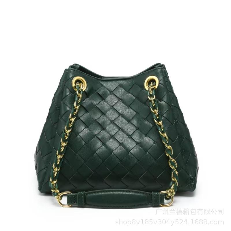 B Women'S Chain Bag Parachute Pure Hand-Woven Bag Versatile Commuter Shoulder Messenger Bag Tide