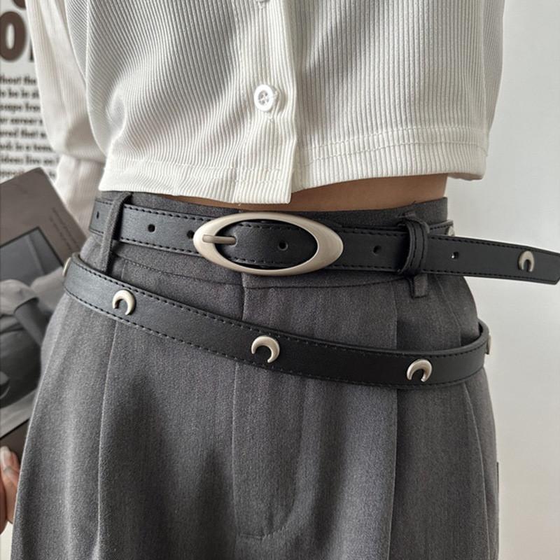 Belt Women's Buckle Adjustable Decoration With Skirt Suit Simple Thin Belt Sweater Waist Korean Style Decorative Belt