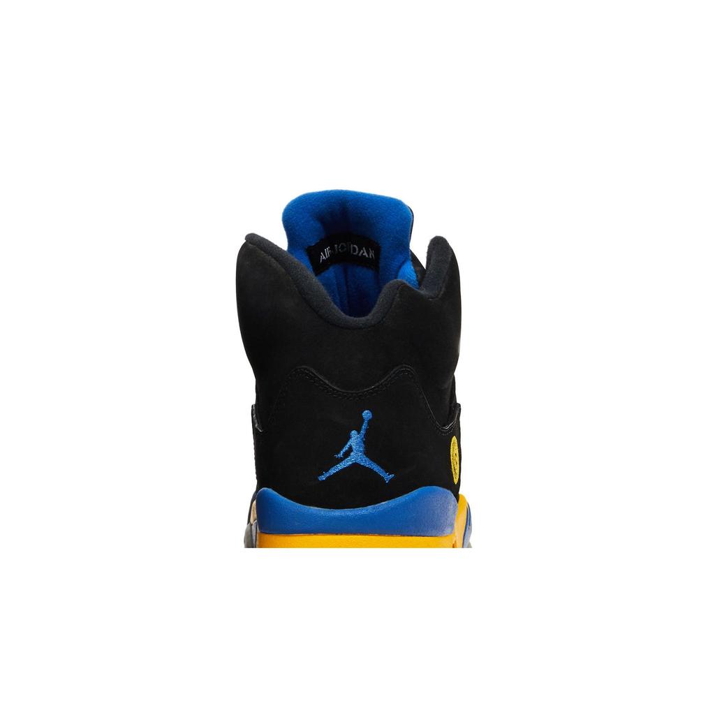 Air Jordan 5 Retro 'Shanghai Shen' (Unisex) Black / Varsity Royal-Varsity Maize Vintage Basketball Shoes 136027 089