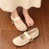 Shallow mouth flat bottom Mary Jane single shoes 2025 spring and summer new fashion retro gentle fairy casual Internet celebrity single shoes