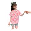 Girls Summer Loose Short Sleeve T Shirt with Dopamine Palette