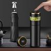 Thermos For Tea and Water With Separate Tea Infuser Smart Led TEMPERATURE DISPLAY 316 Stainless Steel Water Bottle Teaware 450ML