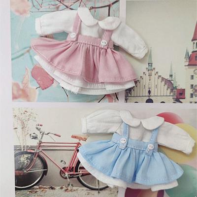 Handmade Dolls Outfits Dresses Fashion Doll Clothes Skirt  for 1/11 OB11 Dolls/for 1/12 BJD Dolls
