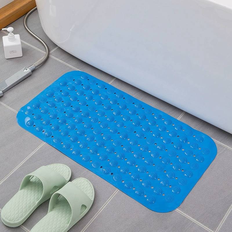 Large Pvc Shower Mat With Anti Slip And Massage Texture For Bathroom Safety