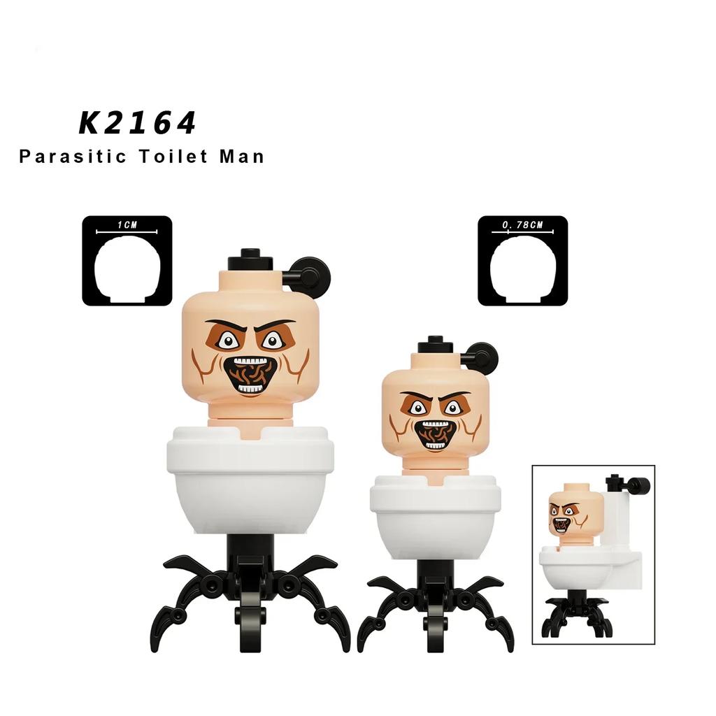KDL SWAT Skibidi Toilet Man Figurki Anime Klocki Zabawki Tytanowy Kamerzysta Mówiący Człowiek TvMan Cegły Model Prezent Urodziny Dzieci