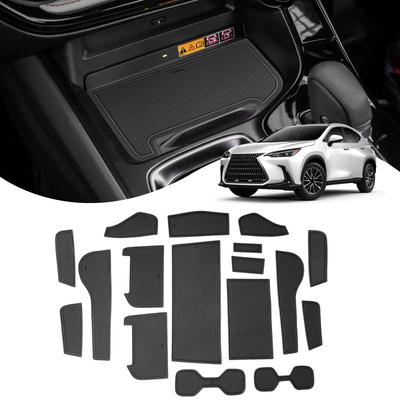 SXCY New Lexus NX 20 Series Dedicated Rubber Mat Door Pocket Mat Lexus NX Mat Lexus NX20 Series Car Accessory Interior Mat Noise Reduction Stain