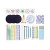 76 Pièces Mandala Outils de Pointillage Kit de Peinture - Dot Paint Stencils Ensemble d'Outils Art Fournitures Kits Plateau Stylo Pinceau