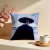 Hot BBlue Eye Samuraiful Cushion Cover Stylish Washable Pillow Cover Ideal for Couch Bedroom Car Decoration