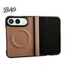 Magnetic Ring Protective Shell Case for IPhone 18, Faux Leather Phone Cover with Hinge Precise Fit Protection, Full Body Shockproof 18 Fold Protection