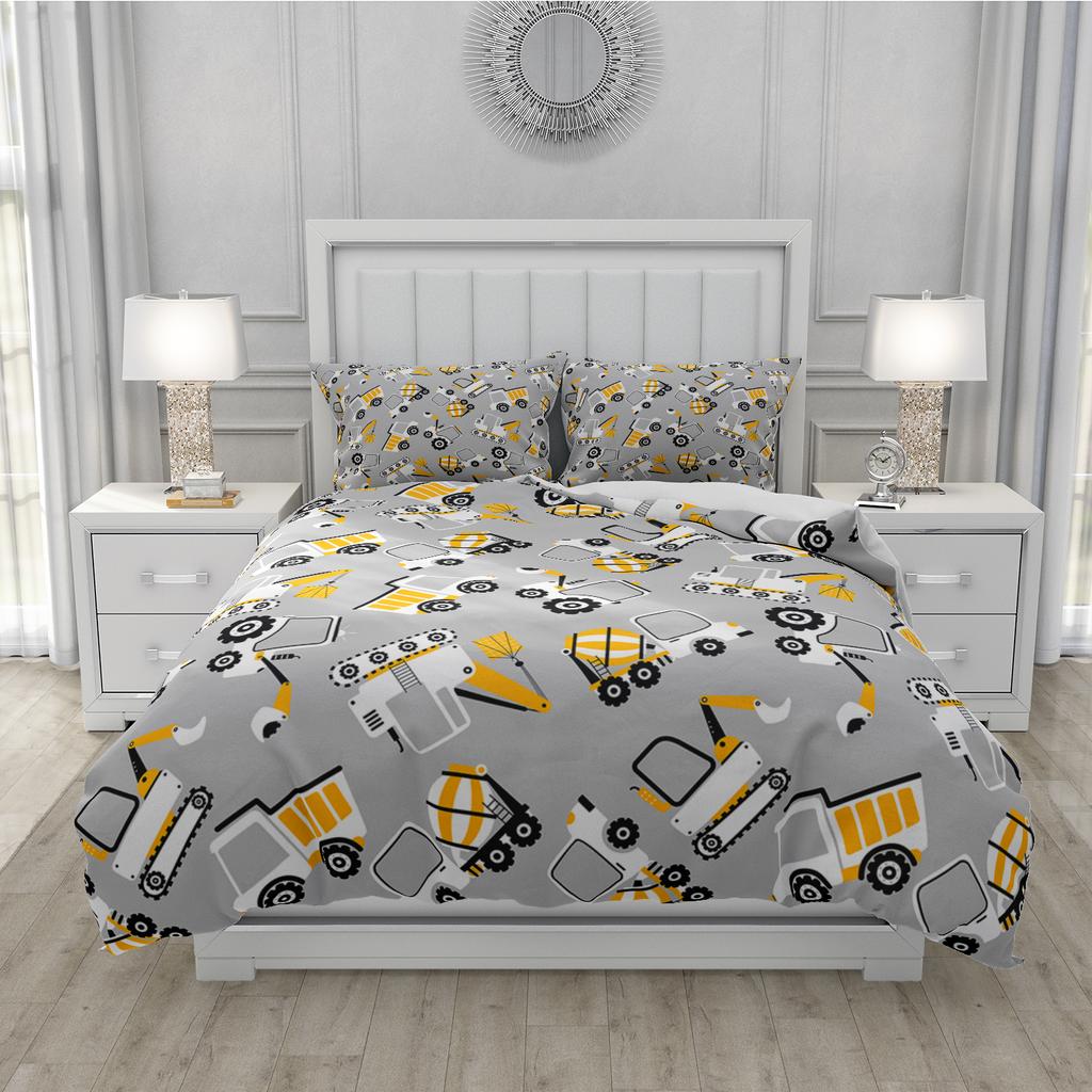 3D Printed Cartoon Style Duvet Cover Kit Ultra-fine Fiber Pillowcase 2024 New Wholesale Cute And Comfortable Animal Kit