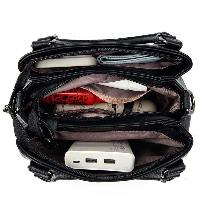 Prosta Torba Tote w Stylu Retro, Torba Crossbody z Wieloma Przegródkami, Codzienna Torba na Ramię Odpowiednia na Co Dzień, na Czas Wolny, do Dojazdów do Pracy