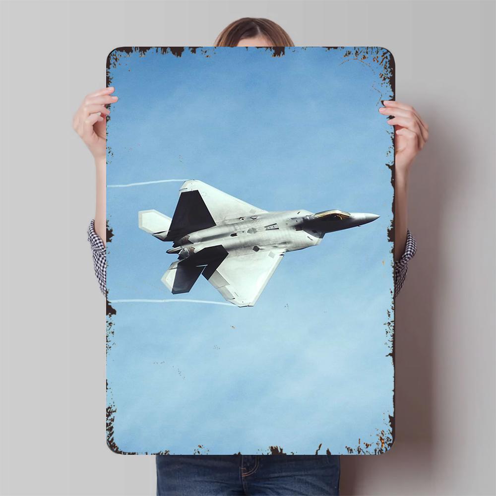 Modern Military Fighter Jet Iron Wall Art Decor Living Room Study Home Decoration Gift