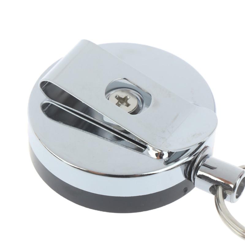 Suporte de caneta retrátil para camping resistente, carretel de carpinteiro, corda anti-perda