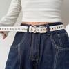 1pc Women's Y2K Hollow-out Star Grommet Retro Hot Girl Belt, Versatile Casual Fashion Niche Belt Suitable for Jeans an