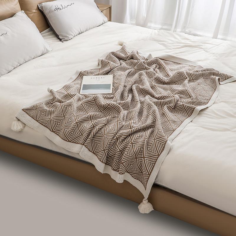 Bohemian Sofa Blanket Blanket Knitted Blanket Covered Quilt Air Conditioning Blanket Bedside Blanket Office Nap Blanket