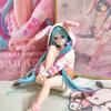 14CM Hatsune Miku Anime Figure Kawaii Pvc Model Doll Action Figurals Rabbit Ears Collect Ornaments Christmas Toys Gifts