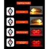 Wireless Remote Turn Signal Bicycle Light MTB Direction Indicator Smart LED Bike Taillight USB Rechargeable Cycling Rear Lamp