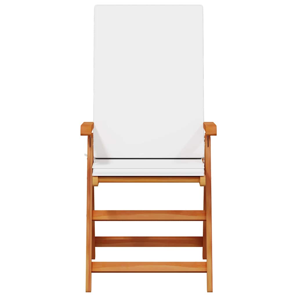 Garden Chair 6 Pcs Brown and White 57 X 71.5 X 104 Cm