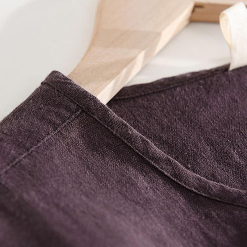 Fresh Round Neck Stitching Color Hit Short-sleeved Linen T-shirt Men's Summer Casual Large Size Loose Cotton and Linen Sweater