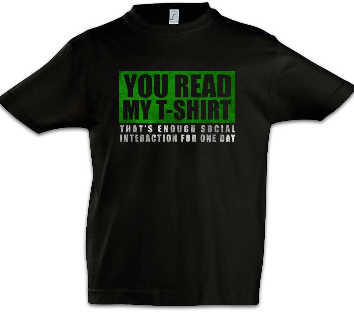 You Read My Boys T-Shirt Boys T-Shirt Fun Geek Nerd Social Interaction Gamer 140