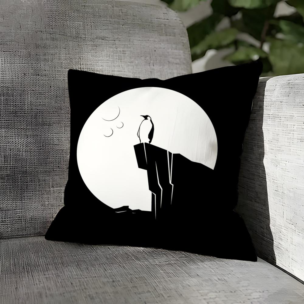 Black And White Animal Patterns Pillow Case Linen Pillows Case Cushions Case Sofa Pillows Case Decor Home 30x30cm