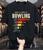Neuheit Rasenbowling Warum ich beim Bowling verliere Herren T-Shirt Baumwolle Tee Damen Oversized Locker Sommer Rundhals Lässig Streetwear Humor Lustig