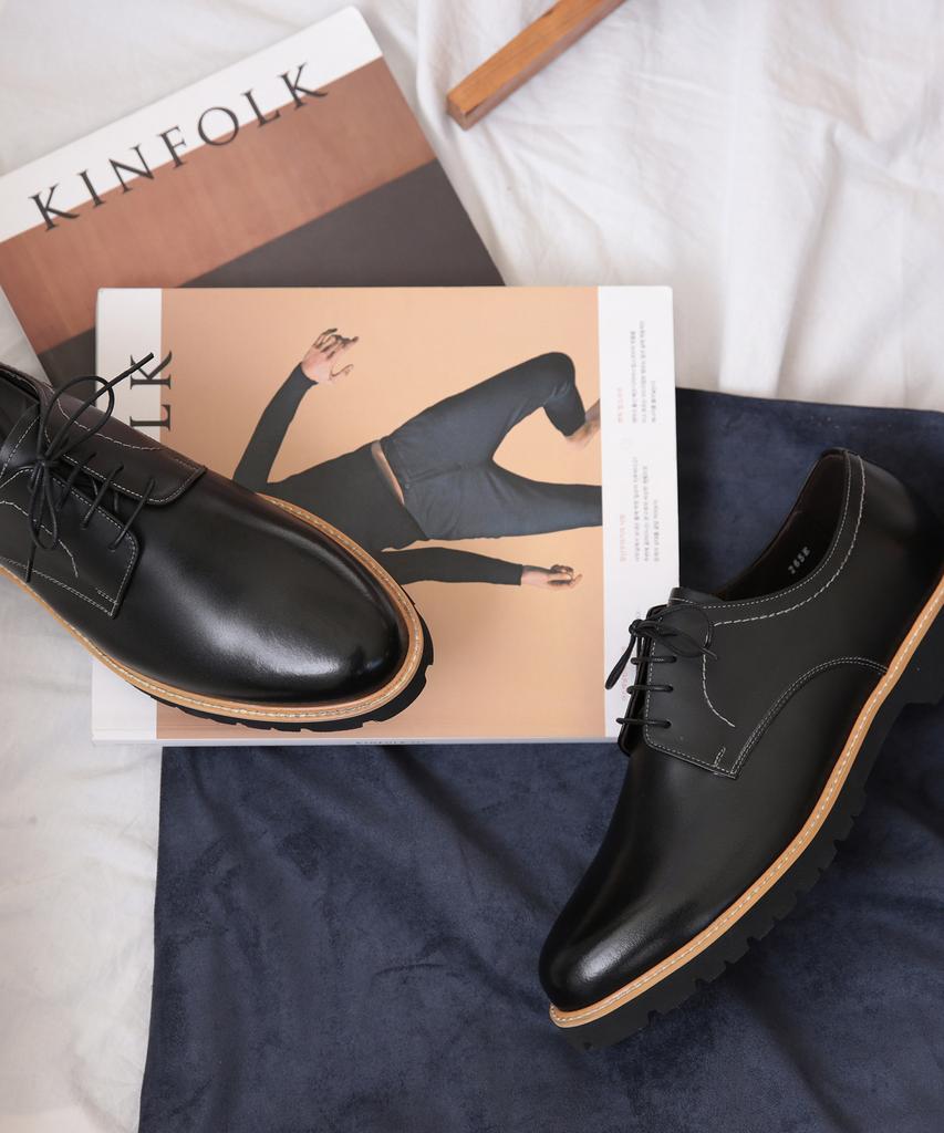 Brenowelt Smart Worker Black Derby Shoes