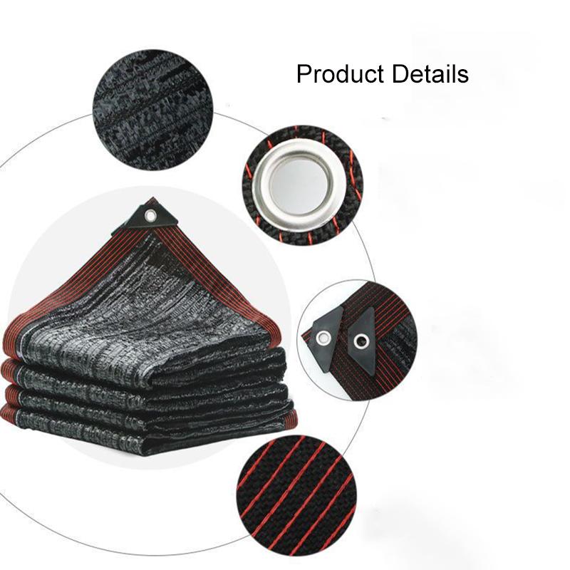 Schwarzes Sonnensegel UV-Schutz Segeln Sukkulenten Pflanzen Schutzhülle Haus Sonnenschutz 75% Schattierung Garten Gewächshaus Sonnenschutznetz