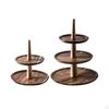 Elegant Wooden Cupcake Holder Round Cake Display Stand Fruit Snack Platter Dessert Server