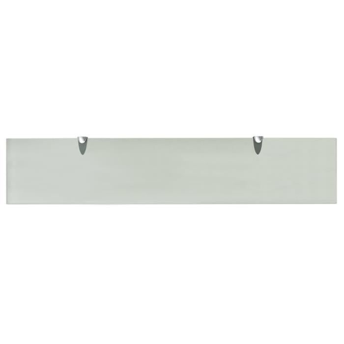 VidaXL Étagères murales 2 pcs Verre 100 x 20 cm 8 mm