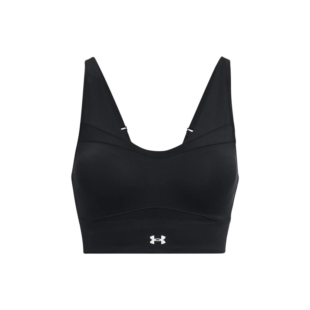 Under Armour SmartForm Solid Color Double Strap Sports Bra Women Bras Black 1381666-001