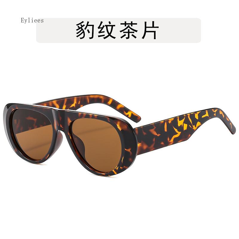 Vintage Luxury  Designer Oversized Pilot Sunglasses Women For Men Shades Big Frame Windproof Popular Punk Sun Glasses UV400