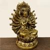 Copper Thousand-handed Guanyin Bodhisattva Buddha Statue Eighteen-armed Quasi-lifting Buddha Decoration